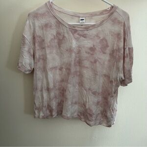 Old Navy Pink Tie-Dye Short Sleeve Tee